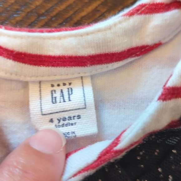 Gap Cotton and Black Tulle Dress, size 4 years - Picture 4 of 10